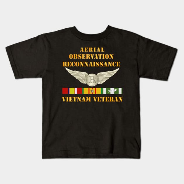 Aerial Observation Recon Specialist - Vietnam Vet w VN SVC Kids T-Shirt by twix123844